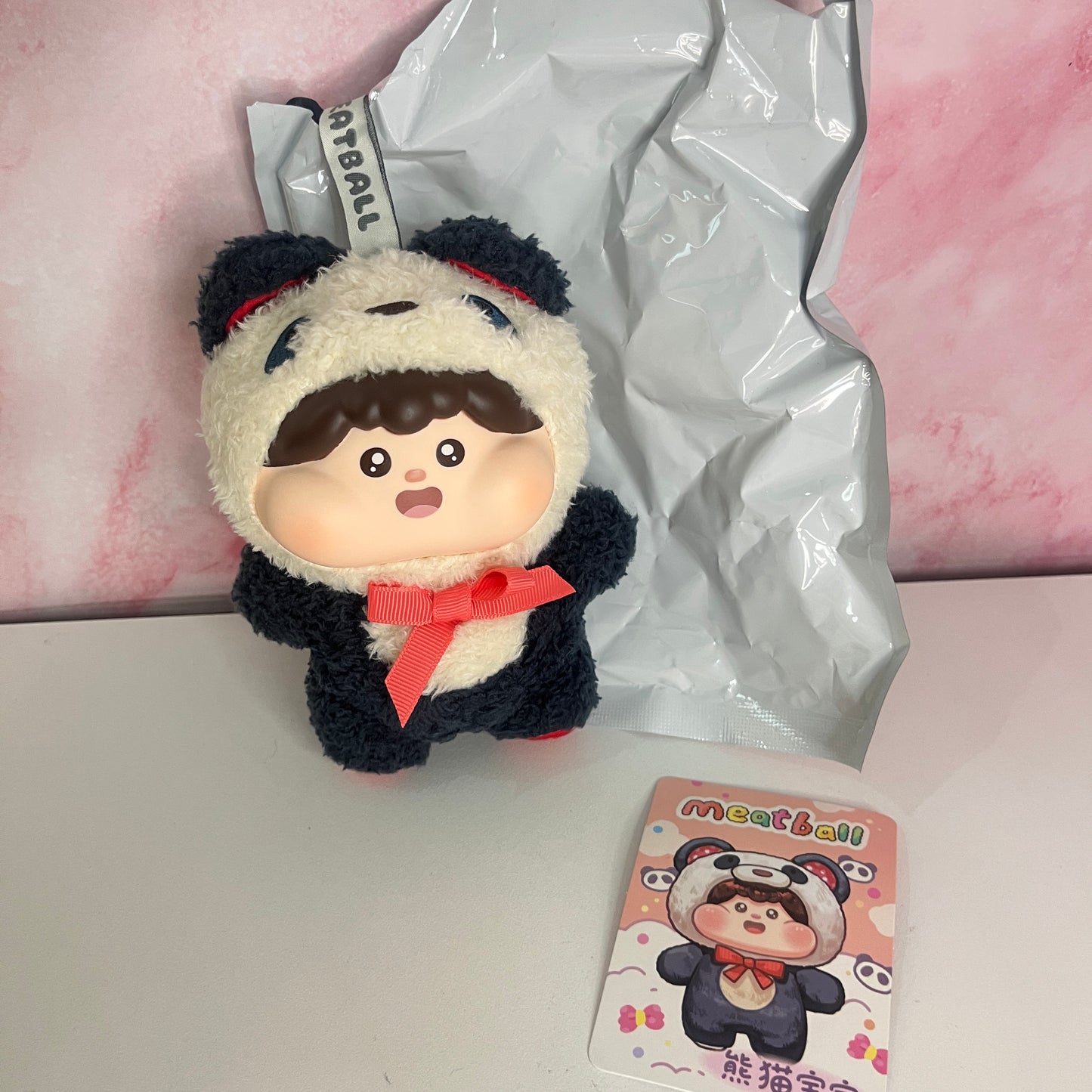 In Spot Fluffy Meatball Cotton Candy Little Treasure Series - Panda