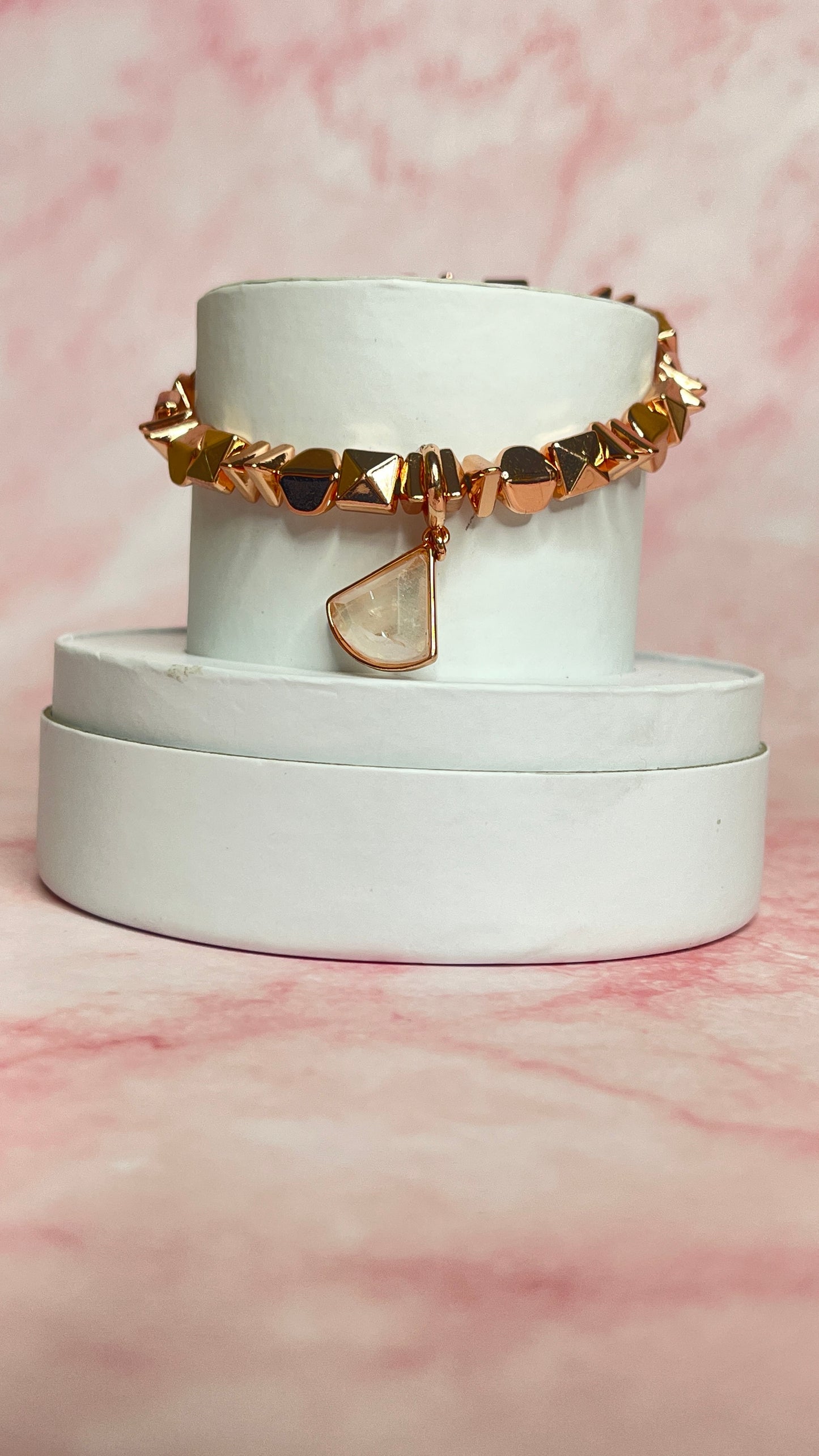 Single Bracelet - Rose Gold with charm