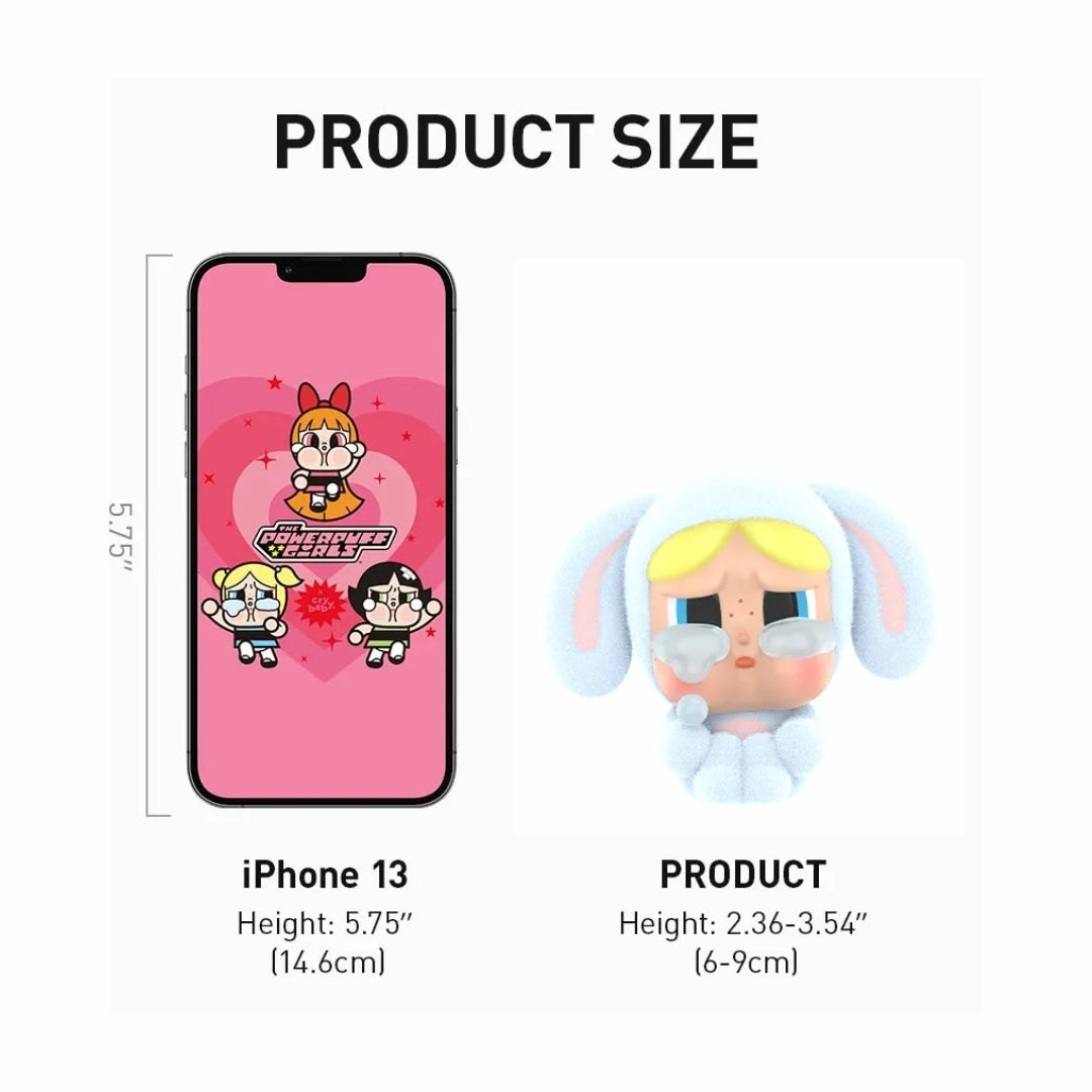POP MART x CRYBABY Powerpuff Girls - Bunny Bubbles Figurine (Opened Box, Sealed Bag)