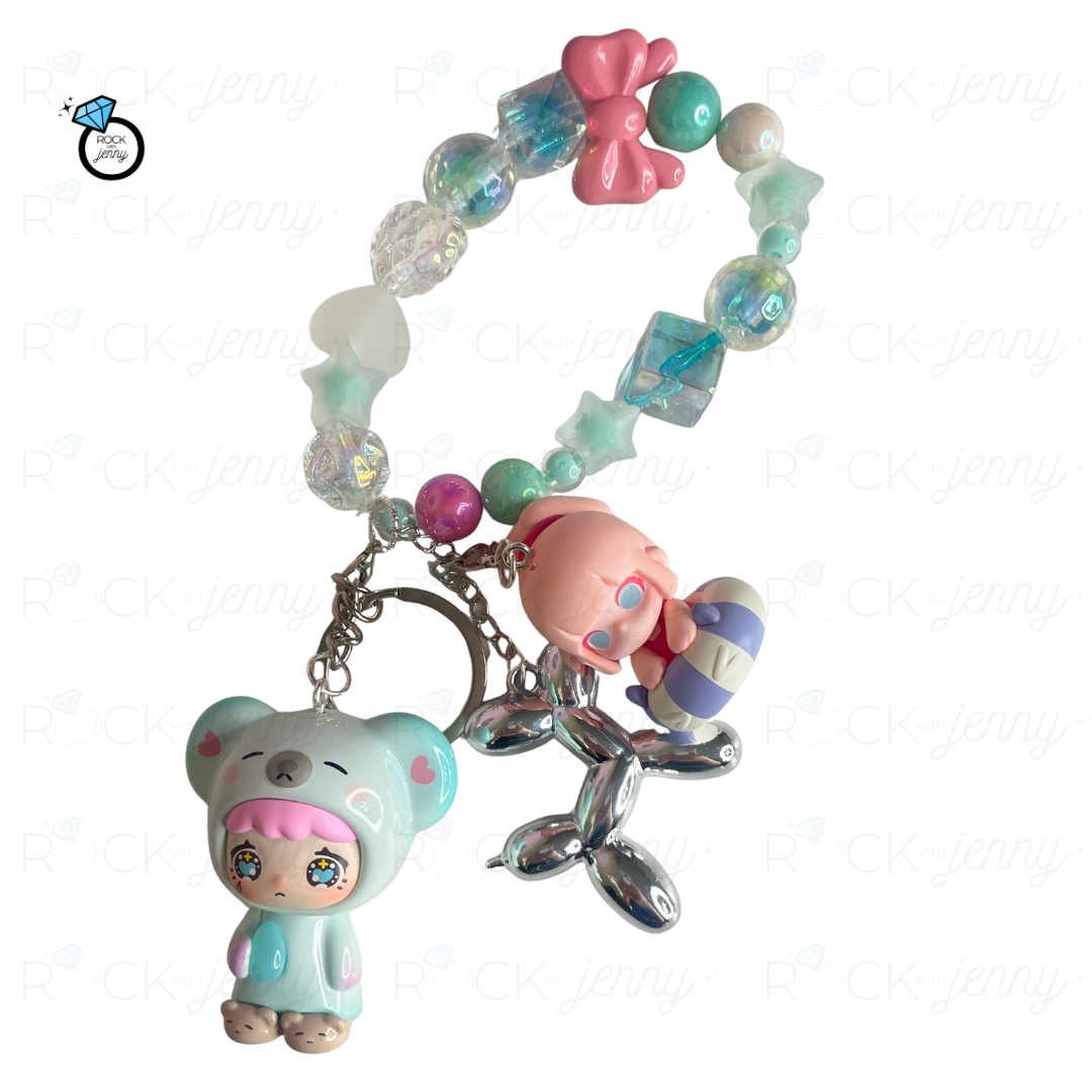 Kawaii Keychain With Bow