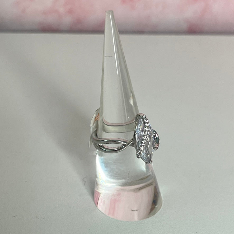 Diamond Cubic Zirconia Ring - 6 (No Bag)