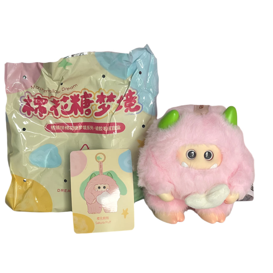 GIGGLE Monster Marshmallow Dream Vinyl Plush – Sakura Puff Pink (Revealed)