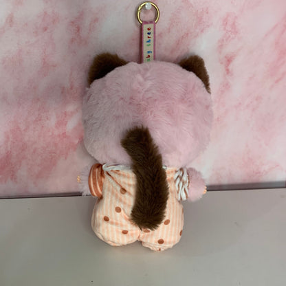 Baby Three Kitten Wardrobe Plush Pendant - Pink