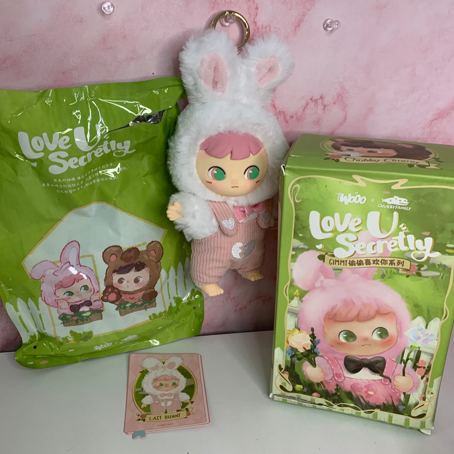 CIMMY Love You Secretly Plush Pendant (Revealed) - White Bunny