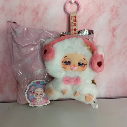 Sleepy Baby Doudou Lucky Delivery Series Plush - White & Pink