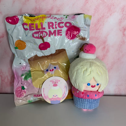 Everywhere Cell Rico With Me-Happy Sweet Plush - Berry Cup Cake Rico