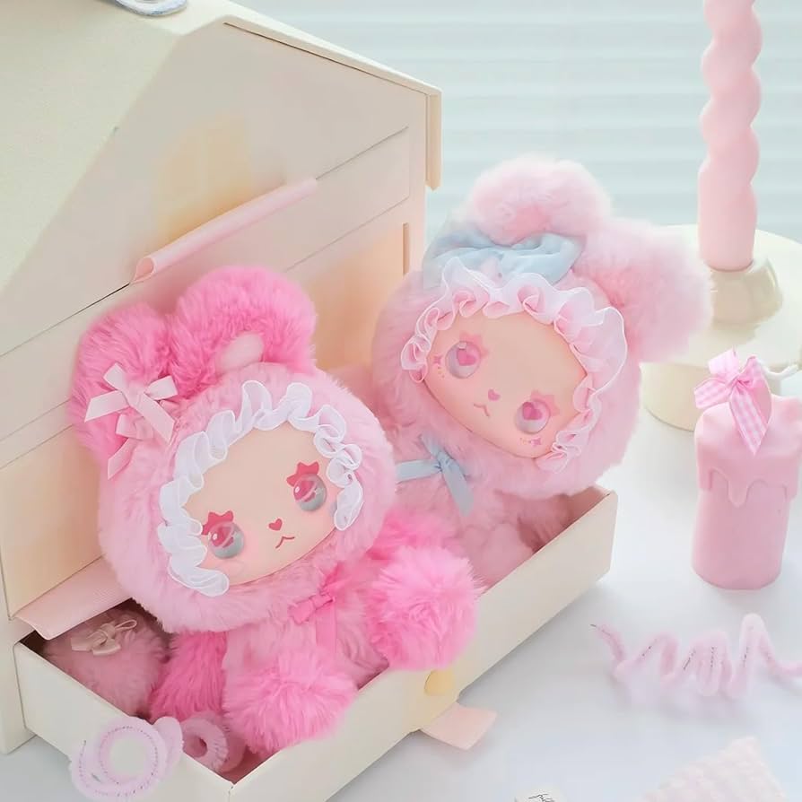 Lovely Emma Bunny Plush Pendant - Pink (Revealed)