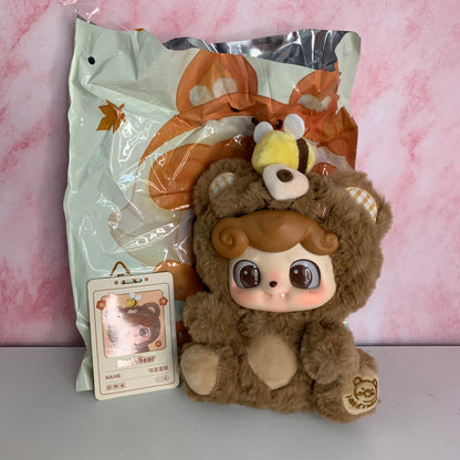 Q Kid Animal Preschool Series Plush - Bear with Bee (Revealed)