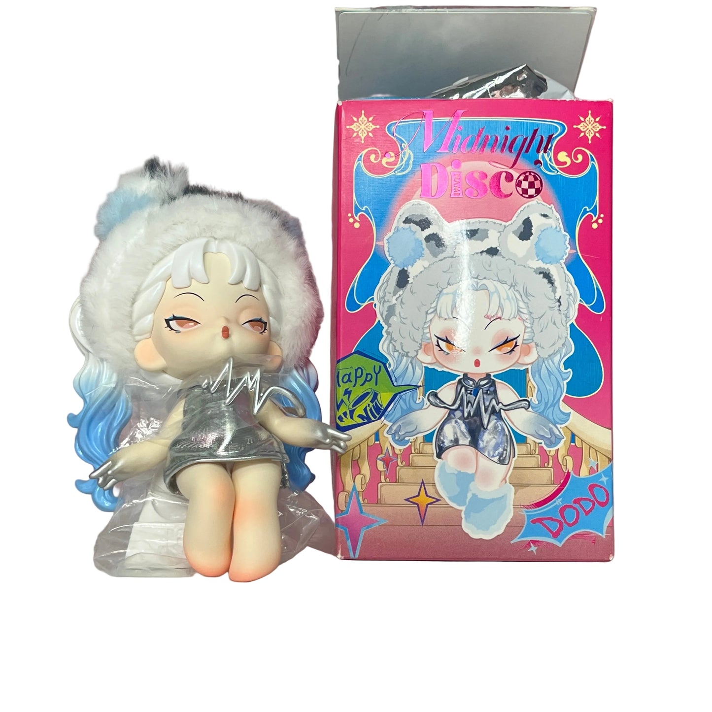 Dodo Nami Midnight Disco Series – Neon Bear Figurine Keychain