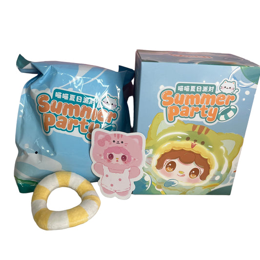 Yooki V12 Meow Meow Summer Party Series Plush- Pink