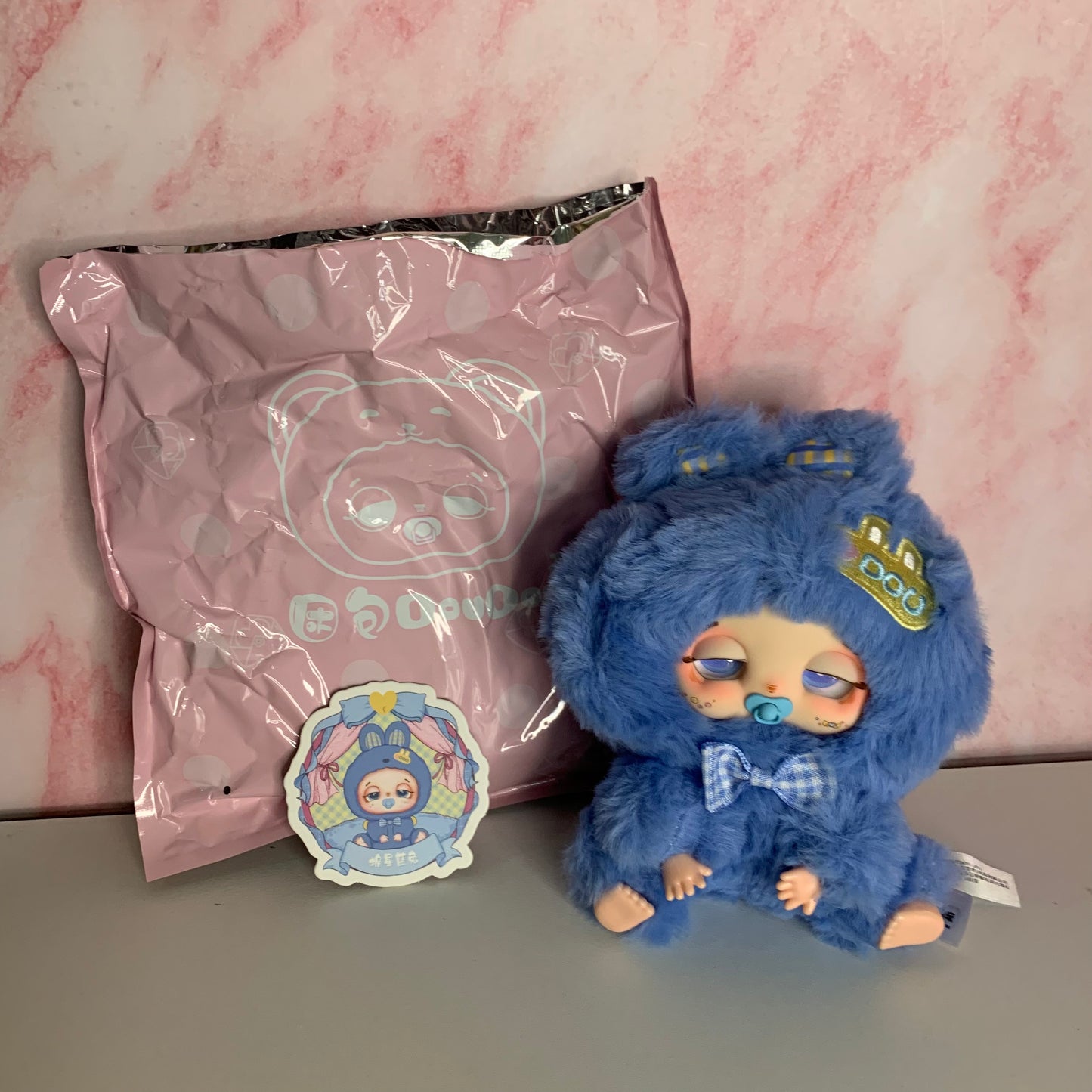 Sleepy Baby Doudou Lucky Delivery Series Plush - Blue (Revealed)