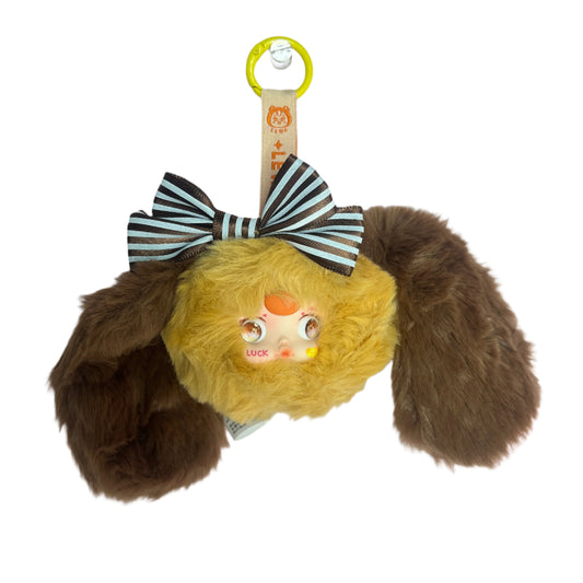 Yumi Unstoppable Sweetheart Series Mini Plush Key Chain - Brown Rabbit