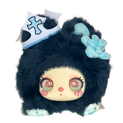 Liila’s Marshmallow Bunny Plush Bag – Navy Goth (Confirmed) 🖤💙