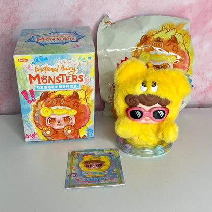 Q Kid Emotional Hairy Monsters Pendant – Delight (Revealed)