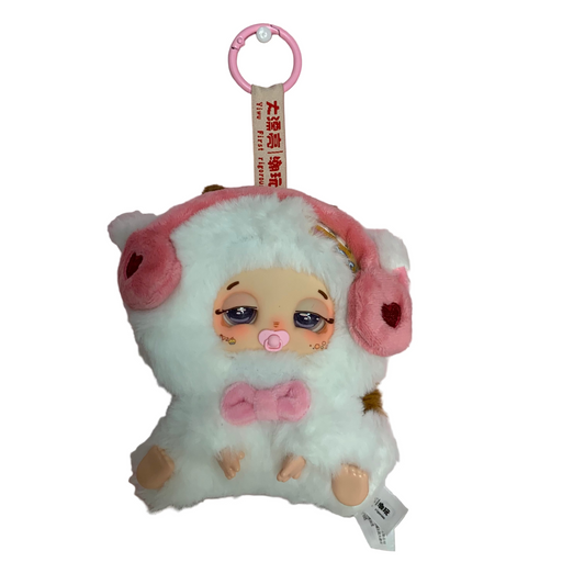 Sleepy Baby Doudou Lucky Delivery Series Plush - White & Pink