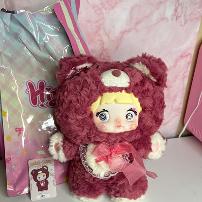 NOMMI 400% -V1 Good Night Bear Plush Series - Burgundy Weave
