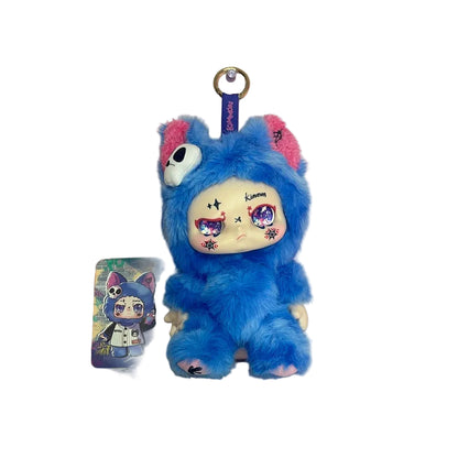 Kimmon Blue Street Bunny Plush Figure 💙🐰✨ (With Outfit & Card)