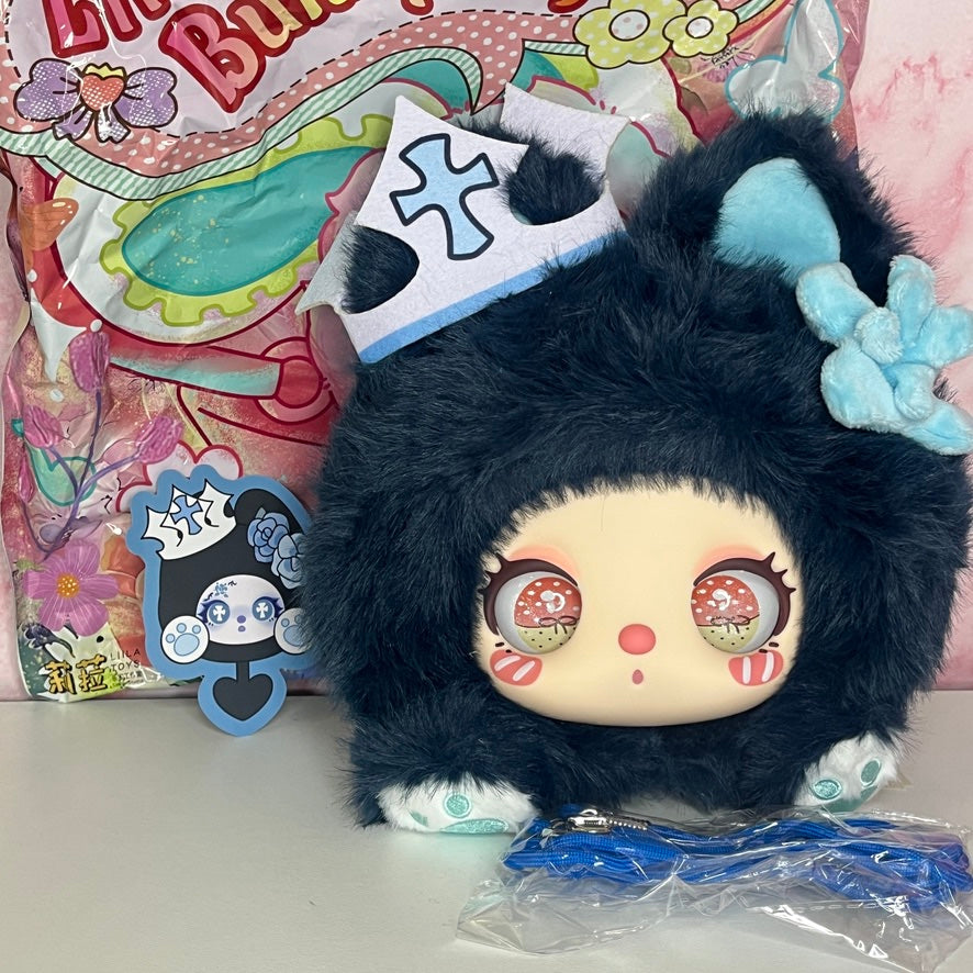 Liila’s Marshmallow Bunny Plush Bag – Navy Goth (Confirmed) 🖤💙