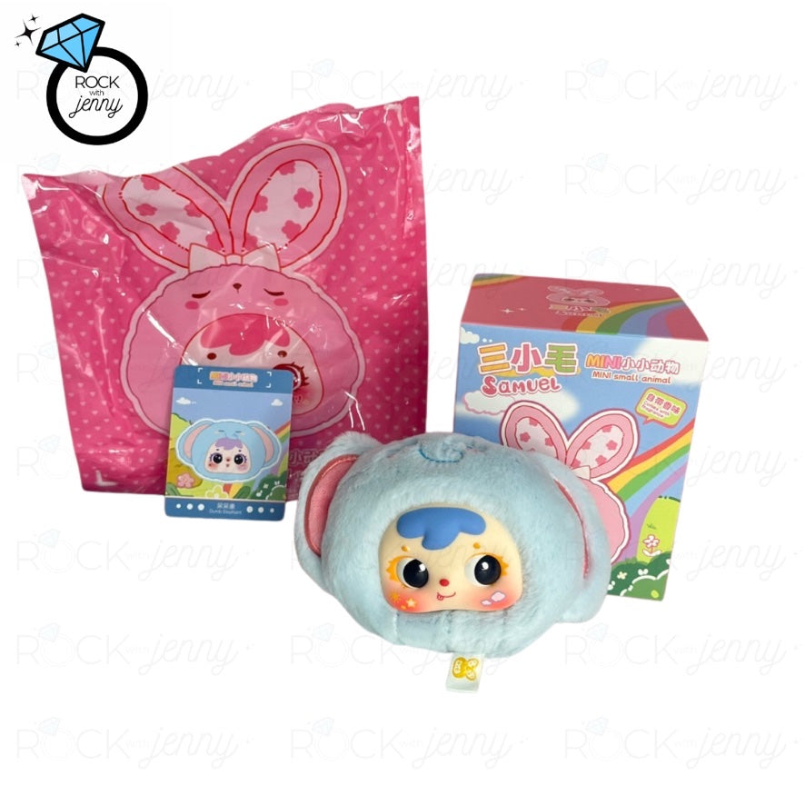 Samuel Mini – Small Animal - Blue Elephant