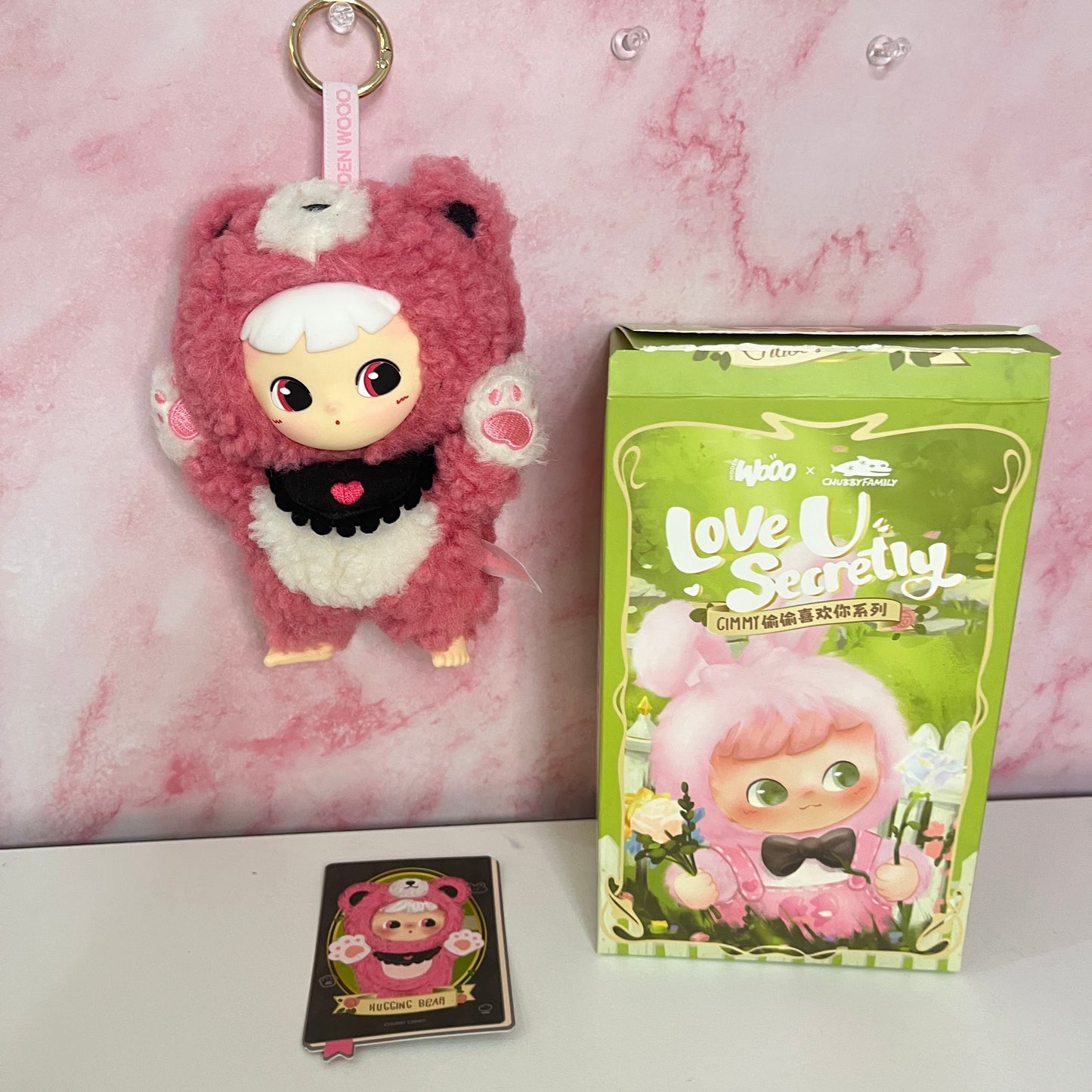 CIMMY — Love You Secretly Plush Pendant – Pink Bear (Revealed)