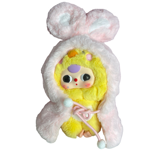 Baby Three I'm Not A Warrior Plush - Yellow/Pink (Revealed)