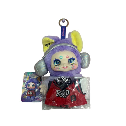 Kimmon Purple DJ Bunny Plush Figure 🎧🐰✨ (With Outfit & Card)