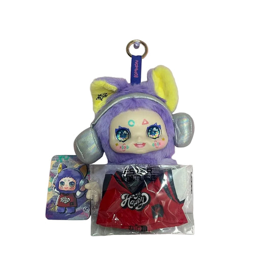 Kimmon Purple DJ Bunny Plush Figure 🎧🐰✨ (With Outfit & Card)