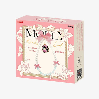 POP MART Molly Daily Look Phone Charm – Energetic Girl (Open Box, Sealed Bag)