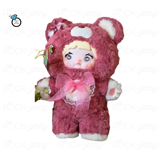NOMMI 400% -V1 Good Night Bear Plush Series - Burgundy Weave