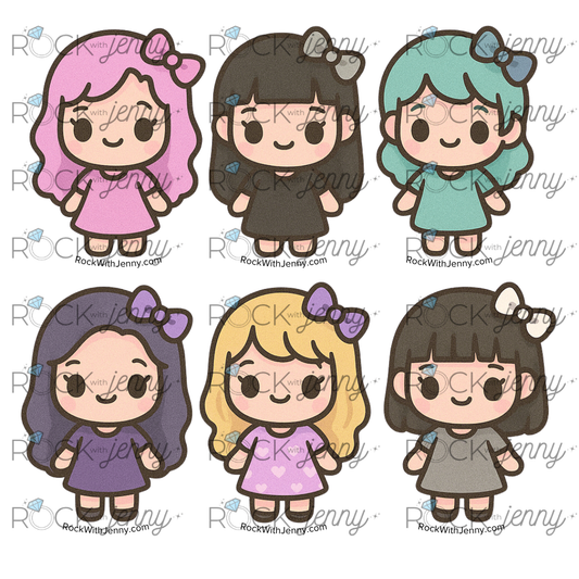 Rock With Jenny – Sweet Girl V1 – Sticker Series